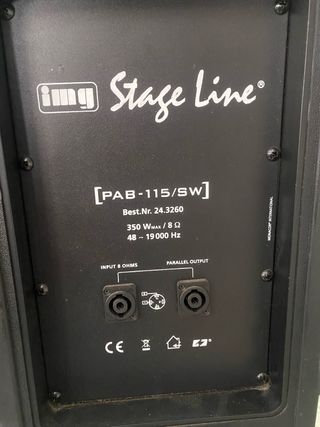 Conjunto 2 Altavoces Stage Line + Soportes