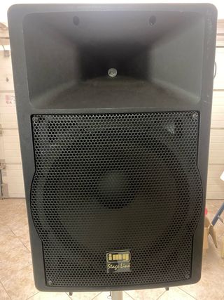 Conjunto 2 Altavoces Stage Line + Soportes