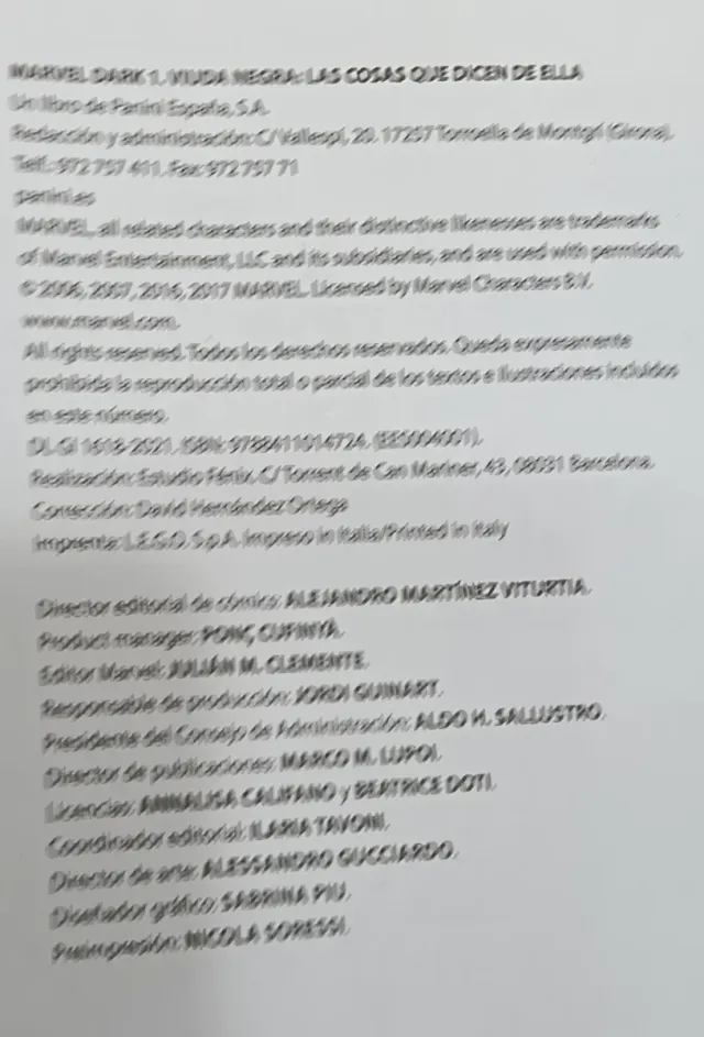 Marvel dark: el lado oscuro 01 - la viuda negra