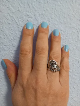 Anillo de gato plata 925 con ojos verdes