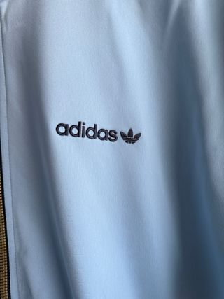 Sudadera con Cremallera Adidas Azul