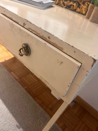 Mesa consola estilo antiguo base X