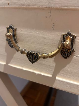 Mesa consola estilo antiguo base X