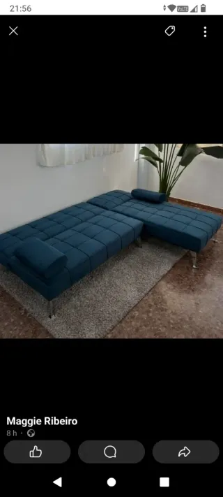 Sofá Cama Negro,Nuevo.