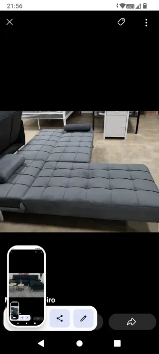 Sofá Cama Negro,Nuevo.