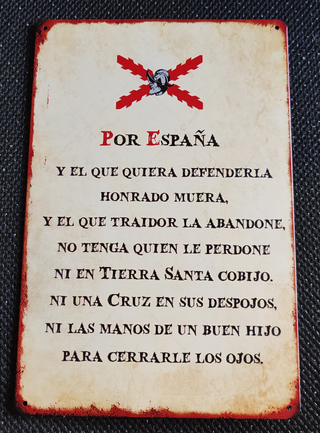 Cartel brindis de los Tercios Españoles