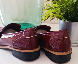 Zapatos Venca Burdeos Charol