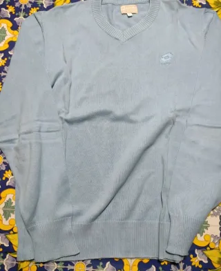 Maglione Lotto Uomo Collo V Taglia XL Cotone