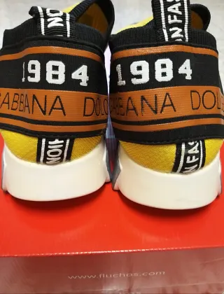 Zapatillas D-G Amarillas y Negras