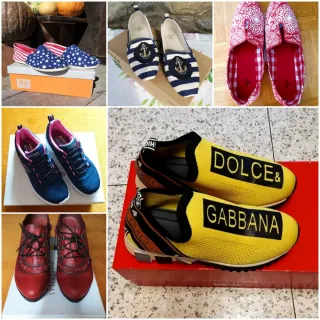 Zapatillas D-G Amarillas y Negras