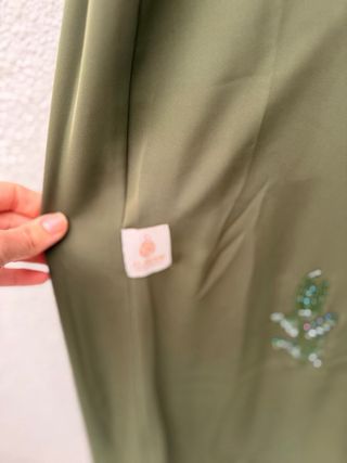 Abaya Dubai Verde Oliva Talla 52