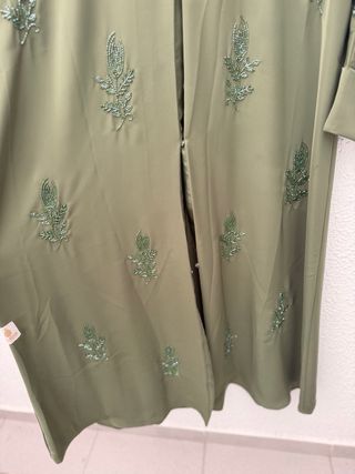 Abaya Dubai Verde Oliva Talla 52