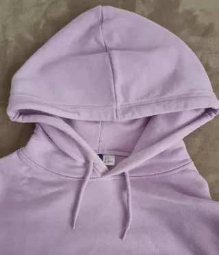 Sudadera H&M Lila/Lavanda con capucha talla XL