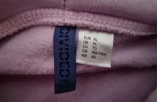 Sudadera H&M Lila/Lavanda con capucha talla XL