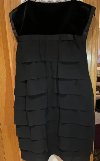 Vestido Negro Carolina Herrera seda