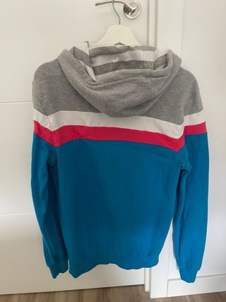 Sudadera Kanabeach Hombre Gris, azul y rosa