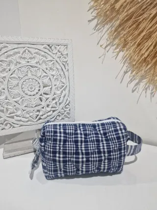 Neceser Fallero Cuadros Azul