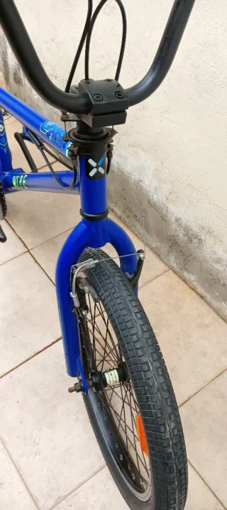Bici BMX Decathlon azul