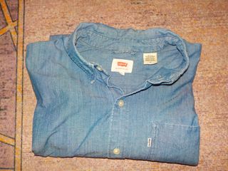 Camisa Levi's Manga Larga Azul Talla L