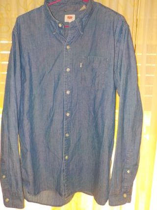 Camisa Levi's Manga Larga Azul Talla L