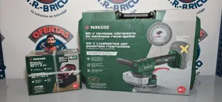 Ventosa Vibradora Parkside 20V Batería y Cargador