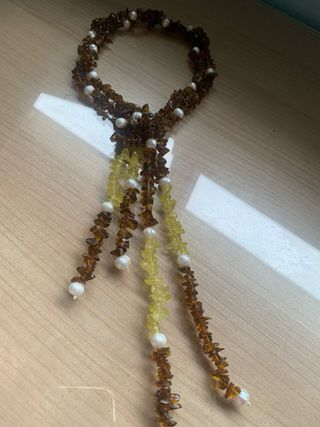 Collar de Citrina y Perlas