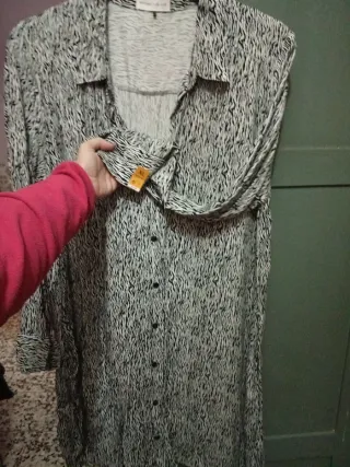 Vestido estampado cebra Lefties XL