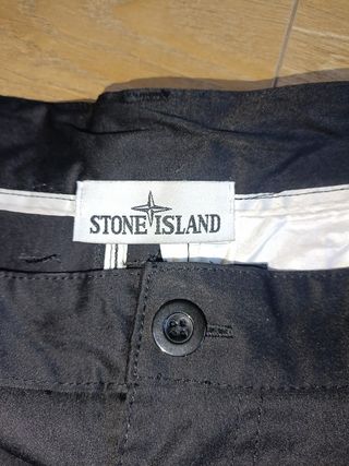 Pantalones Stone Island Negros Cargo