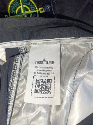Pantalones Stone Island Negros Cargo