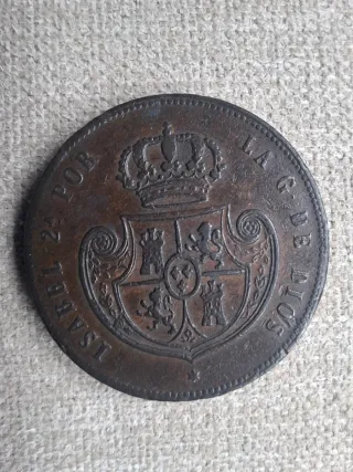 Medio Real Isabel II 1850