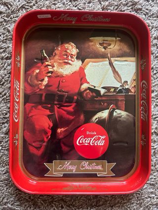 Set 3 Vassoi Coca-Cola Metallo