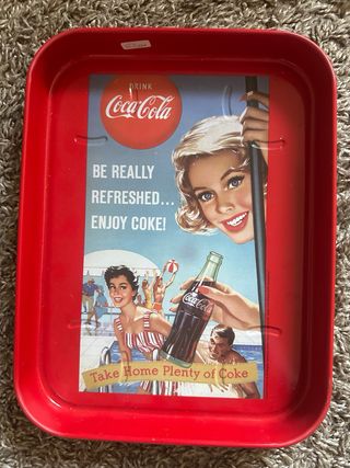 Set 3 Vassoi Coca-Cola Metallo