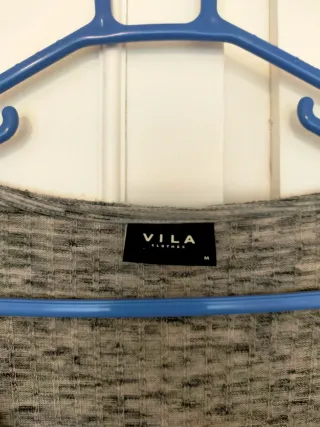 Vestido VILA gris jaspeado talla M