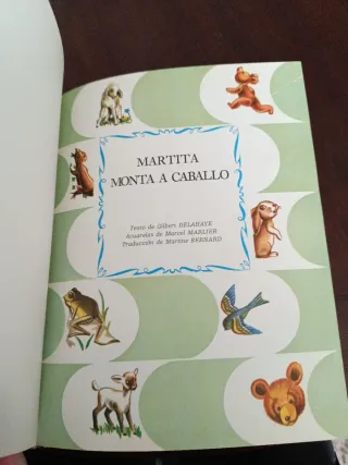 Martita monta a caballo