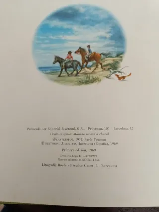 Martita monta a caballo