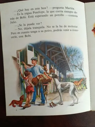 Martita monta a caballo