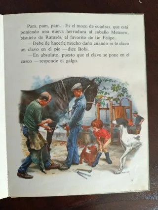 Martita monta a caballo