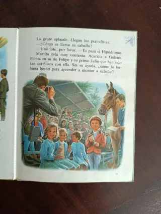 Martita monta a caballo