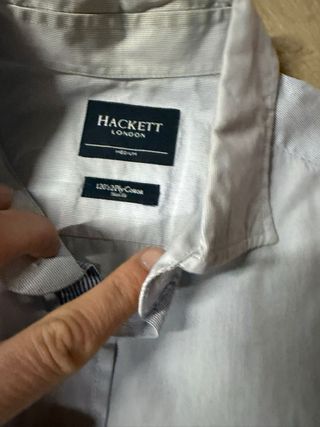 Camisa Hackett azul con coderas