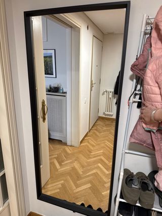 Espejo Marco Negro 150x66