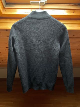 Jersey Hugo Boss Negro Cremallera Cuello Alto