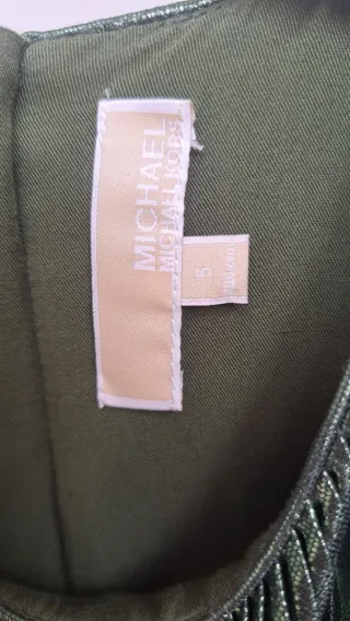 Vestido Michael Kors niña verde plisado