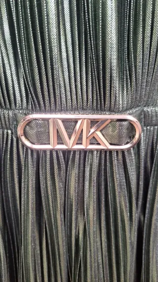 Vestido Michael Kors niña verde plisado