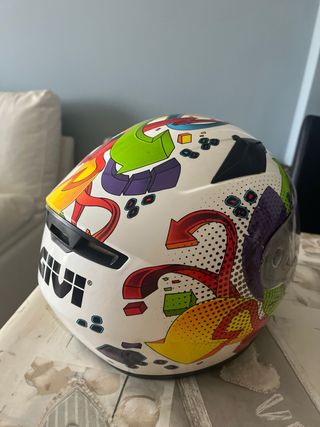 Casco Moto Infantil Integral Givi Diseño Comic