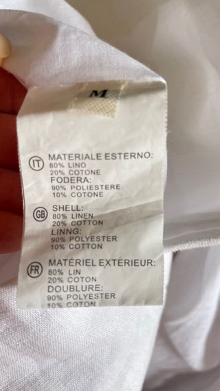 Giacca uomo misto lino estiva