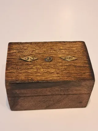 Lote 2 cajitas madera decoradas