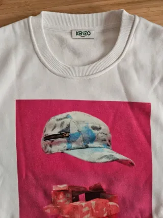 Sudadera Kenzo Talla S Blanca
