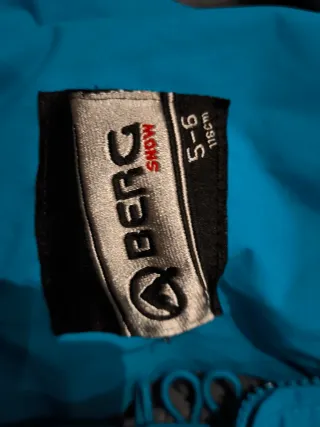 Mono de nieve T5/6 (116cm) azul