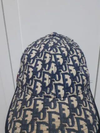 Gorra Christian Dior Talla Única Beige/Azul