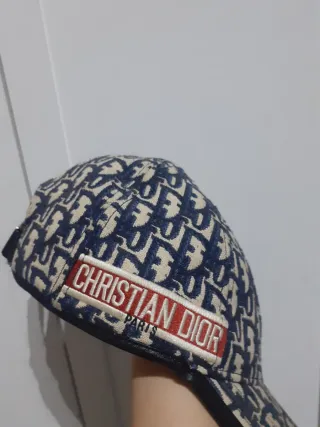 Gorra Christian Dior Talla Única Beige/Azul